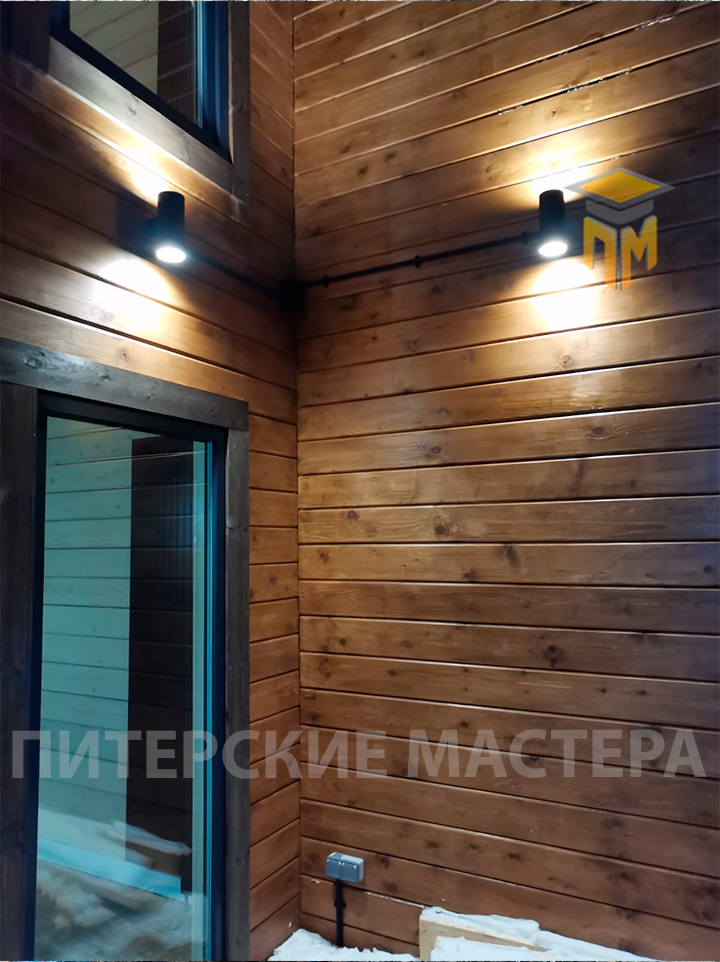 Наружная электрика в деревянном частном доме